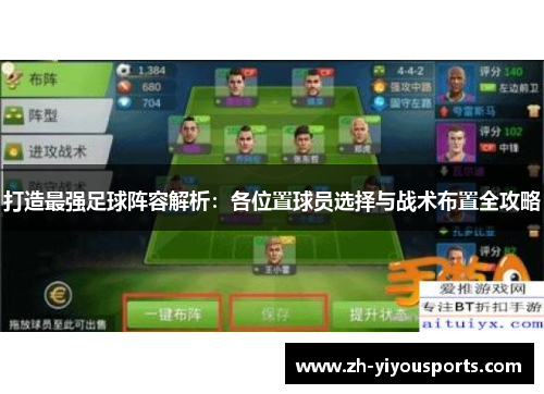 打造最强足球阵容解析:各位置球员选择与战术布置全攻略 打造最强足球阵容解析:各位置球员选择与战术布置全攻略