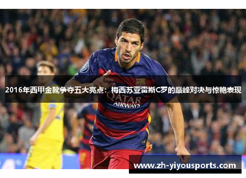 2016年西甲金靴争夺五大亮点:梅西苏亚雷斯C罗的巅峰对决与惊艳表现 2016年西甲金靴争夺五大亮点:梅西苏亚雷斯C罗的巅峰对决与惊艳表现