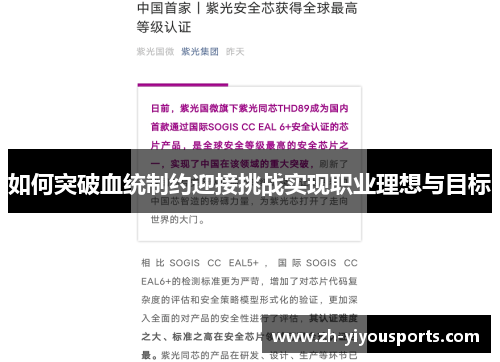 如何突破血统制约迎接挑战实现职业理想与目标